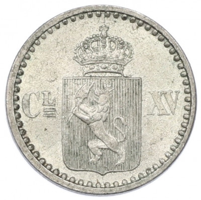 2 скиллинга 1870 года Норвегия