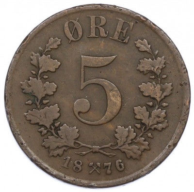 5 эре 1876 года Норвегия