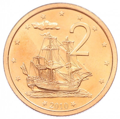 2 цента 2010 года Острова Кука