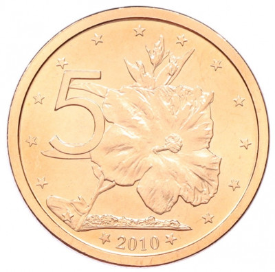 5 центов 2010 года Острова Кука