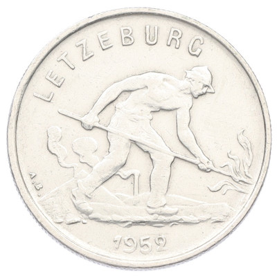 1 франк 1952 года Люксембург