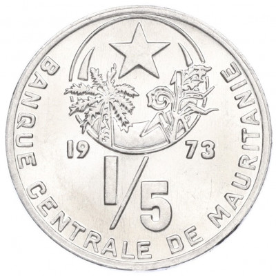 1/5 угии 1973 года Мавритания