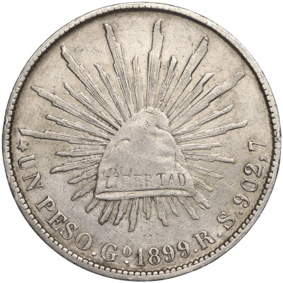 1 песо 1899 года Мексика