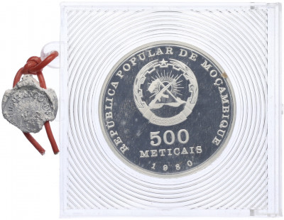 500 метикалов 1980 года Мозамбик «5 лет Независимости»