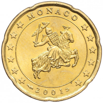 20 евроцентов 2001 года Монако