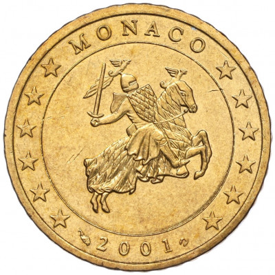 50 евроцентов 2001 года Монако