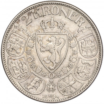 2 кроны 1914 года Норвегия