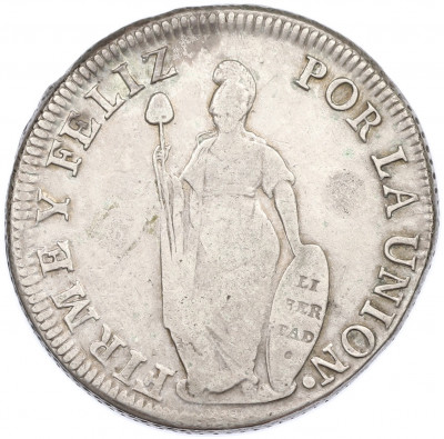 8 реалов 1833 года Перу