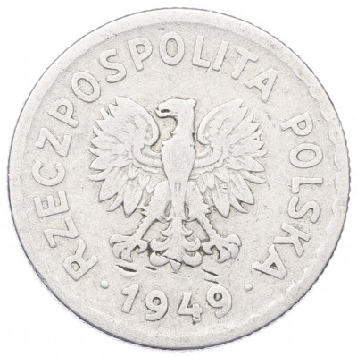 1 злотый 1949 года Польша