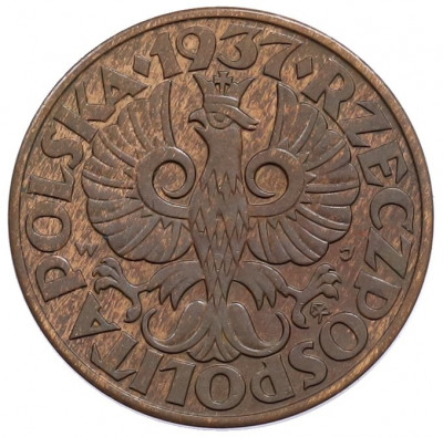 5 грошей 1937 года Польша