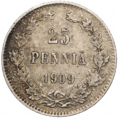 25 пенни 1909 года Русская Финляндия