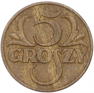 5 грошей 1938 года Польша