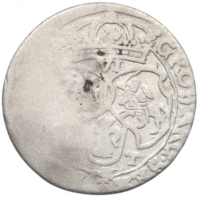 6 грошей 1649-1668 года Польша — Ян II Каземир (Надчекан Потоцкого)