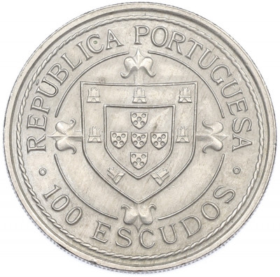 100 эскудо 1987 года Португалия «Золотой век открытий — Нуну Триштан»