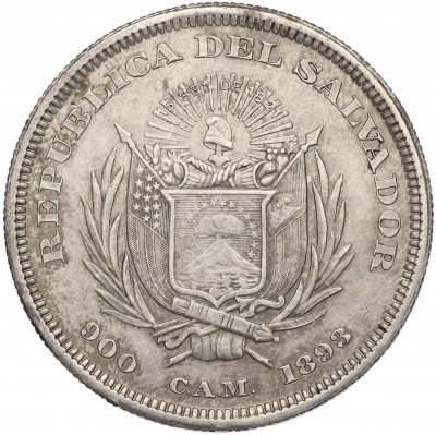 1 песо 1893 года Сальвадор