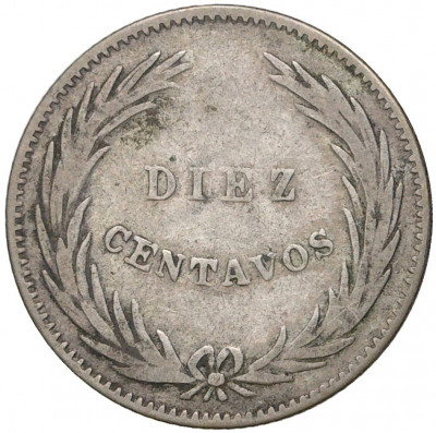 10 сентаво 1914 года Сальвадор