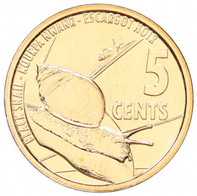 5 центов 2022 года Сейшелы