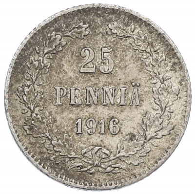 25 пенни 1916 года Русская Финляндия
