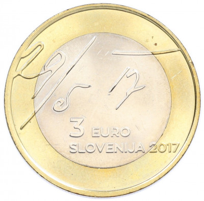3 евро 2017 года Словения «100 лет майской декларации»