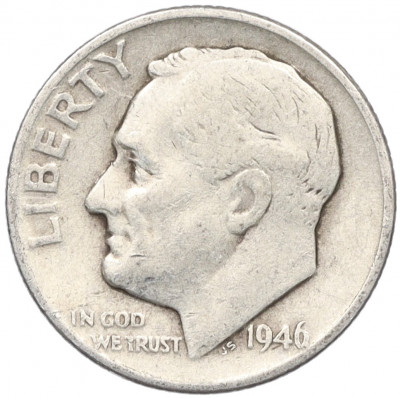 1 дайм (10 центов) 1946 года США