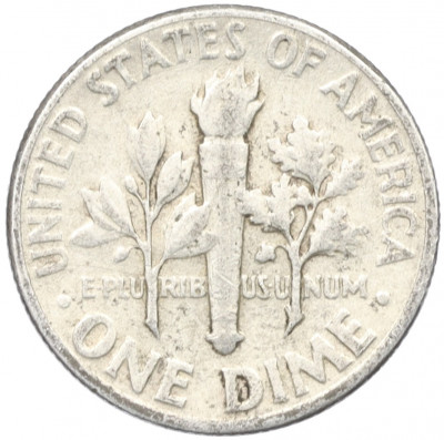 1 дайм (10 центов) 1956 года США