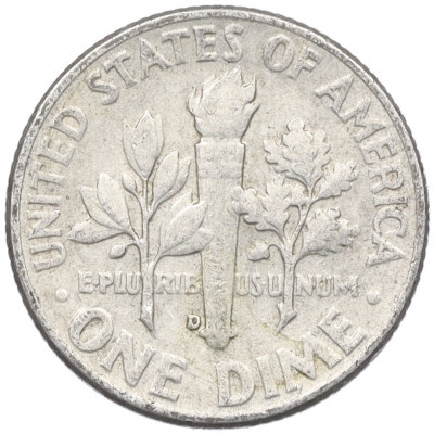 1 дайм (10 центов) 1963 года D США