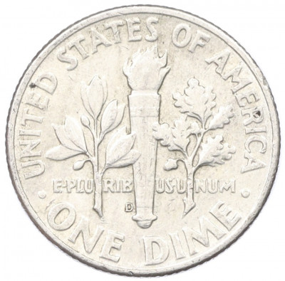 1 дайм (10 центов) 1964 года D США