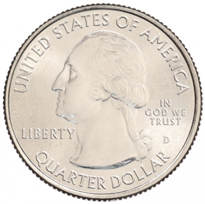 1/4 доллара (25 центов) 2017 года D США «Национальные парки — №40 Национальный исторический парк имени Джорджа Р. Кларка»