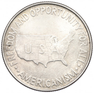 1/2 доллара (50 центов) 1952 года США «Джордж Вашингтон Карвер и Букер Талиафер Вашингтон»