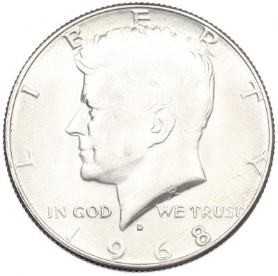 1/2 доллара (50 центов) 1968 года D США