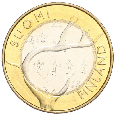 5 евро 2011 года «Исторические регионы Финляндии — Лапландия»