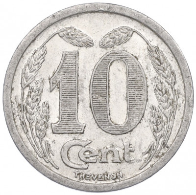 10 сантимов 1921 года Франция — город Эвре (Нотгельд)