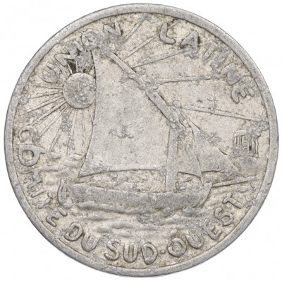 10 сантимов 1930 года Франция — город Тулуза (Нотгельд)