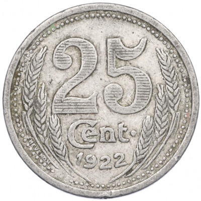 25 сантимов 1922 года Франция — департамент Эр и Луар (Нотгельд)