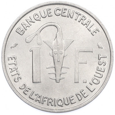 1 франк 1963 года Западная Африка