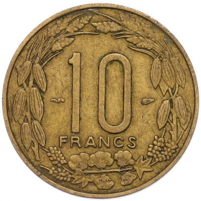 10 франков 1958 года Французская Экваториальная Африка (Камерун)