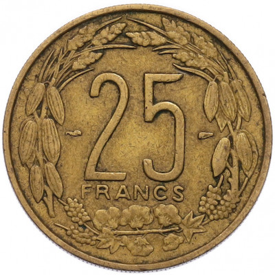 25 франков 1958 года Французская Экваториальная Африка (Камерун)