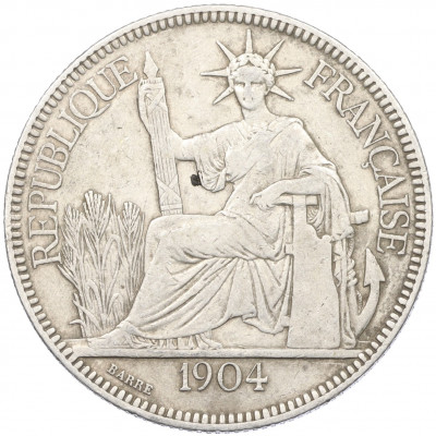 1 пиастр 1904 года Французский Индокитай
