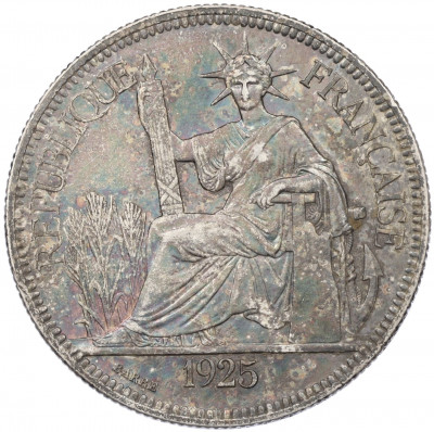 1 пиастр 1925 года Французский Индокитай