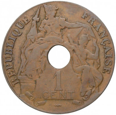 1 цент 1923 года Французский Индокитай
