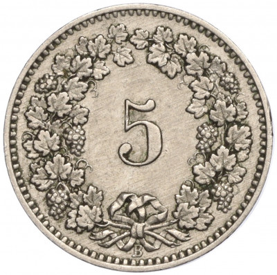 5 раппенов 1888 года Швейцария