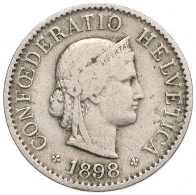 5 раппенов 1898 года Швейцария