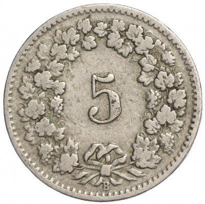 5 раппенов 1901 года Швейцария
