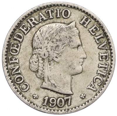 5 раппенов 1907 года Швейцария