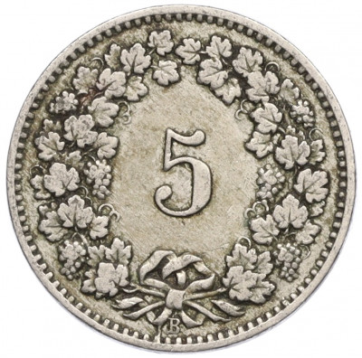 5 раппенов 1907 года Швейцария