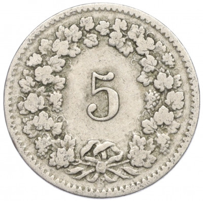 5 раппенов 1908 года Швейцария