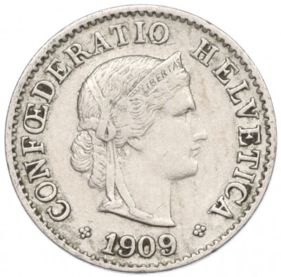 5 раппенов 1909 года Швейцария