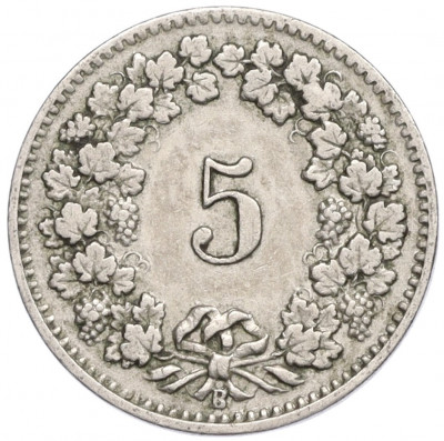 5 раппенов 1909 года Швейцария