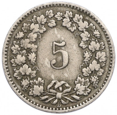 5 раппенов 1912 года Швейцария