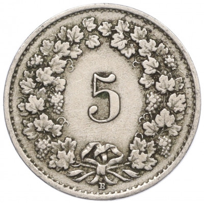 5 раппенов 1921 года Швейцария